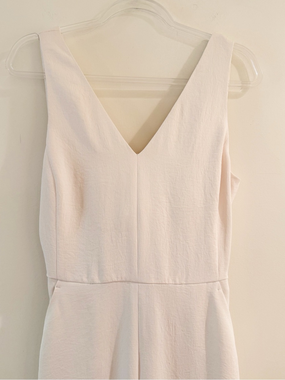 Aritzia Wilfred Ecoulement Cream & White Sleeveless Jumpsuit - Picture 7 of 16